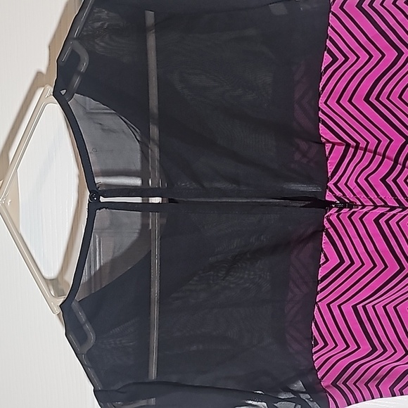 Paper Doll Sheer Top Purple Black Dress Size 5 - Picture 2 of 4